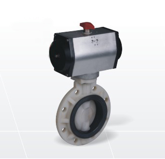 Air operated butterfly valve