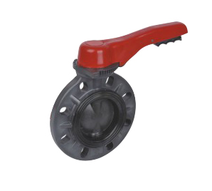 Lever butterfly valve
