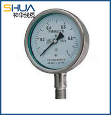 Y series stainless steel pressure gauges